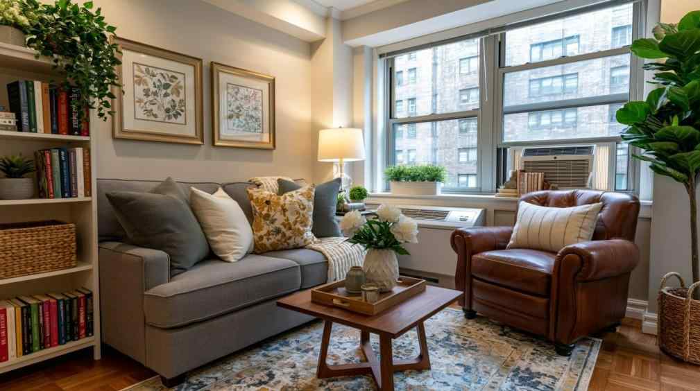 Small living room ideas with compact furniture arrangement