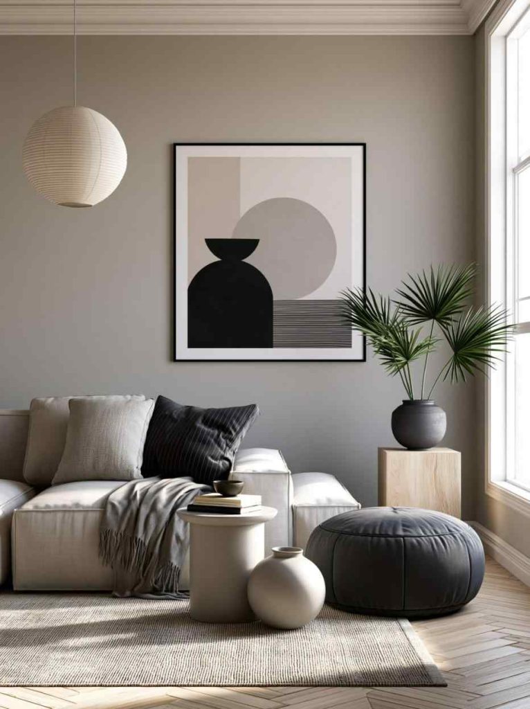 Small living room ideas with layered lighting