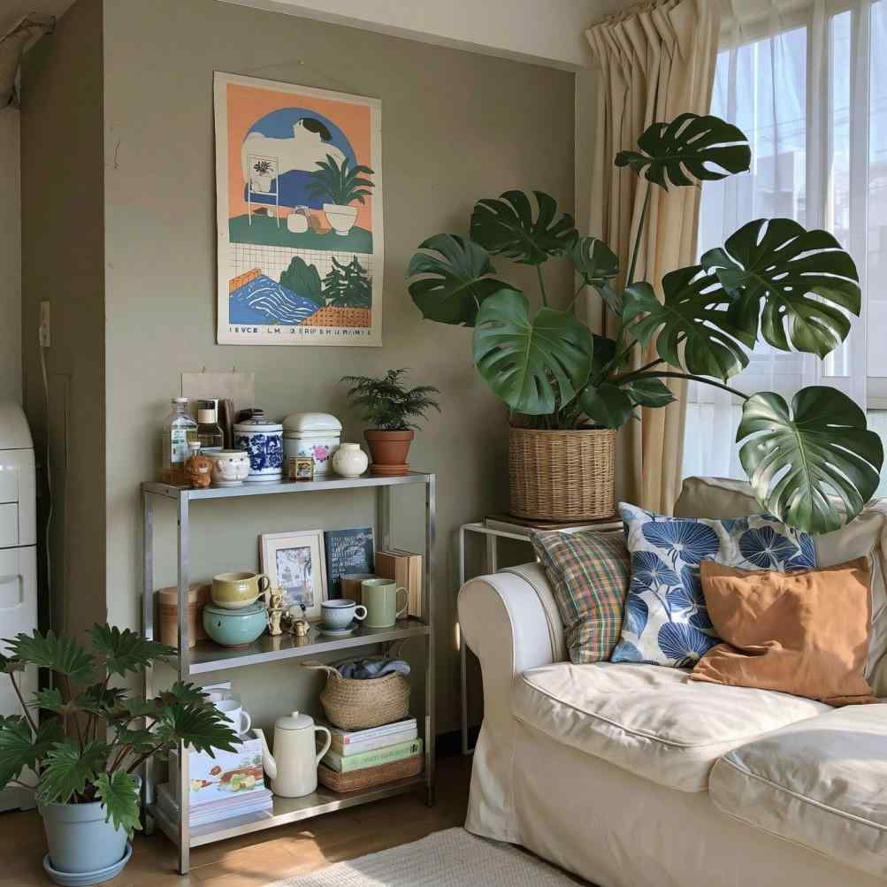Small living room ideas with smart open storage