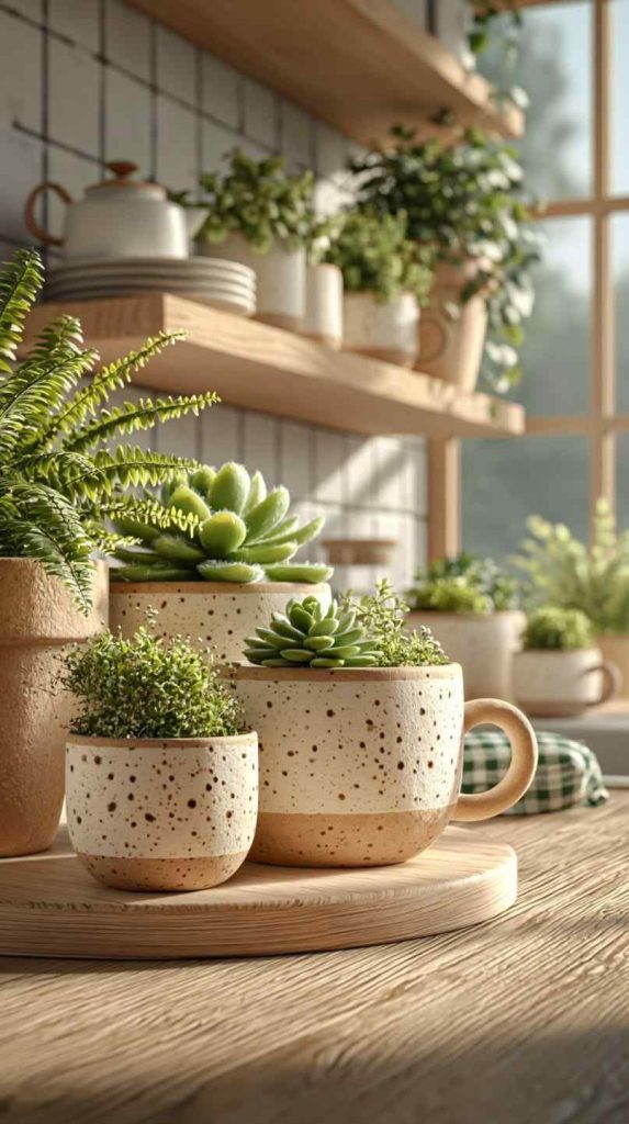  Succulent planter shelf garden hack idea