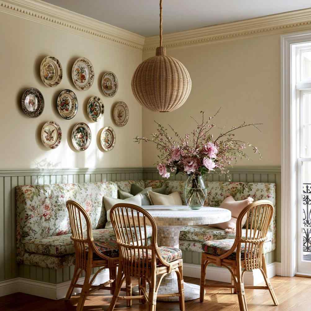 Wall border design dining room wainscoting