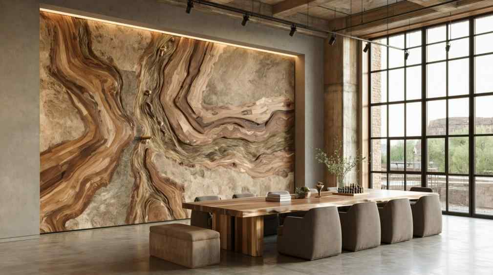 Marble texture wallpaper large scale veining