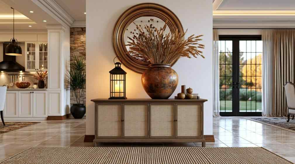 Opulent home decor living room styling