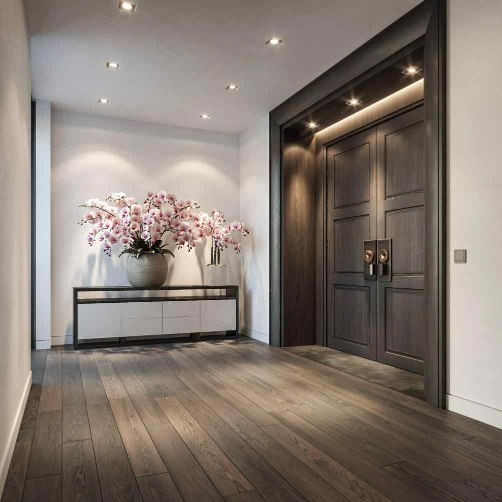 Double swing door design luxury entrance