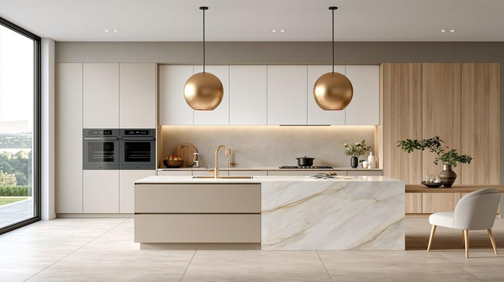 Opulent home decor statement lighting kitchen